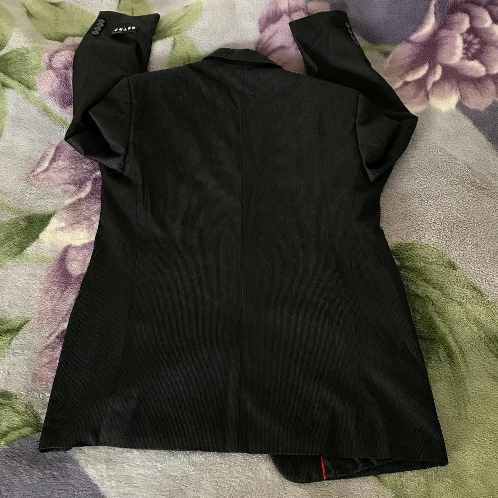 Retro Brand Dark Gray Men’s Suit Jacket